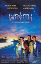 1986 The Wraith Movie Poster Print 11X17 Charlie Sheen Jack Kasey ⚫ - £9.29 GBP