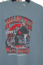 Vintage Tee Hollister Ca 1999 XL T-Shirt Return of the Wild Ones Biker Moto - £29.56 GBP