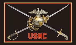 USMC With Swords - 3x5 Ft - £15.01 GBP