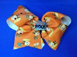 Nickelodeon JoJo Siwa Large Orange Halloween &quot;Hey Boo&quot; Hair Bow  7”  - £6.90 GBP