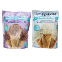 Nostalgia Vanilla Crème &amp; Creamy Chocolate Ice Cream Mix - £11.56 GBP