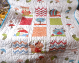 COMPLETED Bucilla #46186 Cross Stitch Woodland Baby Crib Cover 31 1/2&quot; X... - $52.35