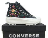 Converse Run Star Hike HI Embroidered Floral Womens Size 9.5 Sneaker NEW... - £85.87 GBP