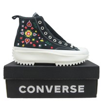 Converse Run Star Hike HI Embroidered Floral Womens Size 9.5 Sneaker NEW... - £86.45 GBP