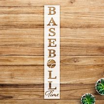 Baseball Stencil Pattern for Home Decor, DIY Projects, Vertical Design f... - $14.69+