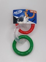 Nerf Dog Rubber 3-Ring Tuff Tug Dog Toy for Medium/Large Dogs, Lightweight Tug. - £11.83 GBP