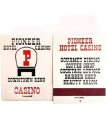 Pioneer Hotel Casino Reno Matchbooks Standard Matches Unstruck Lot Of 2 ... - $333.65 MXN Pioneer Hotel Casino Reno Matchbooks Standard Matches Unstruck Lot Of 2 ... - $333.65 MXN