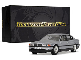 BMW 750iL Silver Metallic James Bond 007 Tomorrow Never Dies 1997 Movie Diecast - £46.59 GBP