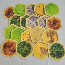 Settlers of Catan CN3071 Hexagonal Terrain Tiles Replacement Parts Pieces - £14.20 GBP