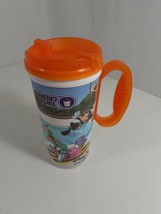 Vintage Disney Parks World Whitley Insulated Thermal Mug 16oz Mickey orange Cup - £3.72 GBP