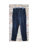 Vintage Wrangler SilverLake Black Super Hi-Rise Mom Jeans 32x35 12/14 Lo... - £54.51 GBP