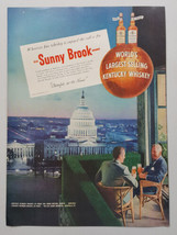 1954 Sunny Brook Kentucky Whiskey Whisky Capitol Building Vtg Magazine P... - $13.80 CAD