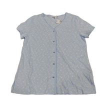 allbrand365 designer Womens Sleepwear Pajama Top Only,1-Piece,Sky Blue,Large - £35.88 GBP