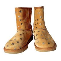 Ugg Kids Classic II Short Star Boot US 3 Women’s 5 Chestnut Suede Sheepskin Line - £31.00 GBP