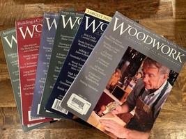 LOT of 6 Vtg WOODWORK Magazine Wood Shop Building Projects Crafts DIY 2002-2005 - £18.86 GBP