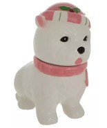 Sleigh Bell Bistro West Highland Terrier Dog Cookie Jar Retro Christmas New - £58.63 GBP