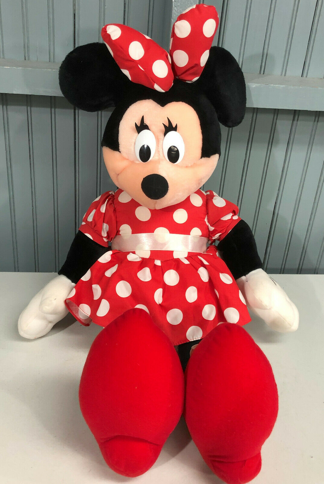 Primary image for Vintage Applause Minnie Mouse Disney 27" Plush Polka Dot Dress 