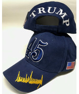 Donald Trump 2024 45Th President Signatue Blue Hat Cap Maga - £17.55 GBP