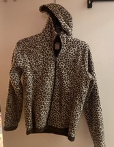Faded Glory Girls Zip Up Hoodie Jacket  Size 14 16 Leopard Print  Bust 32” To 34 - £7.95 GBP
