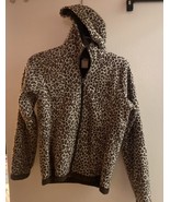 Faded Glory Girls Zip Up Hoodie Jacket  Size 14 16 Leopard Print  Bust 3... - £7.84 GBP