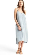 Gap Tencel Cami Hi-Lo Dress, 100% Tencel, Light Blue, Size XL, NWT - £51.83 GBP