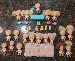 Lot 19 Vintage 1980&#39;S &amp; 90&#39;S Tyco Quints Dolls Diapers And Bottles 2.5&quot; ... - $59.95