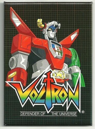 Voltron Animated Figure Image on Black Refrigerator Magnet NEW UNUSED - $3.99