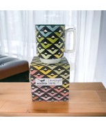 Magpie By Sarah Campbell Viva! Chevron Coffee Mug Cup Multicolor NIB - £25.22 GBP