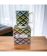 Magpie By Sarah Campbell Viva! Chevron Coffee Mug Cup Multicolor NIB - £24.08 GBP