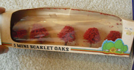 Vintage Bachmann N HO O Scale 5 Mini Scarlet Oaks Trees 2228 NIB - £15.03 GBP