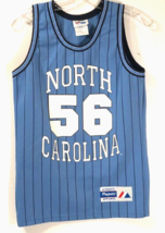 $20 North Carolina Tar Heels 5#6 NCAA Vintage 90s Boys Blue Majestic Jer... - $19.63
