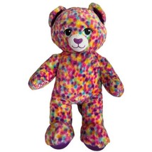 Build A Bear Plush Rainbow Confetti Leopard Kitty Cat 16&quot; Stuffed Animal... - $20.60