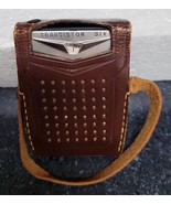 Vintage 1959 Fleetwood 6 Transistor AM Radio w/carrying case VGC Works! - £44.55 GBP