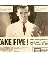 1958 Fram Oil Air Fuel Water Filters Street Advertisement Automobilia Li... - €21,41 EUR