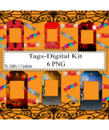 Halloween Tags B-Digital Kit-Jewelry Tag-Clip... - €4,31 EUR