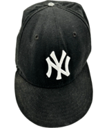 New York Yankees New Era MLB Black with White 59FIFTY 7 1/8 Fitted Wool Cap - €13,20 EUR