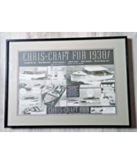 1937 Original Print AD / Chris~Craft for 1938 Framed Behind Glass - $630.22 MXN