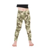 Little Girls&#39; Army Pale Green Camouflage All Over Print Legging - £16.72 GBP