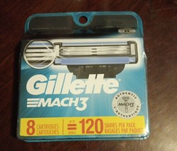 Gillette Mach 3 Razor Blades Refills 8 Replacement Cartridges (P11) - $17.68