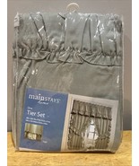 Vtg Mainstays Home Tier (60x36) &amp; Swag Valance (60x12) Set Green Sage - $456.30 MXN