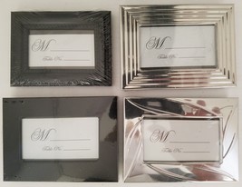 Banquet Table Markers Photo Frames 2” x 3” Silver Black, Select Type - £2.39 GBP