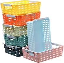 7 Pc. Classroom Paper Trays, Turn In Trays, Colorful Paper, And School. - £27.37 GBP