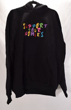 Bricks &amp; Wood Support Your Homies Mens Hoodie Pullover Black 2XL - £156.58 GBP