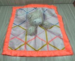 Cloud Island plush llama alpaca multicolor neon baby lovey security blanket - $9.89