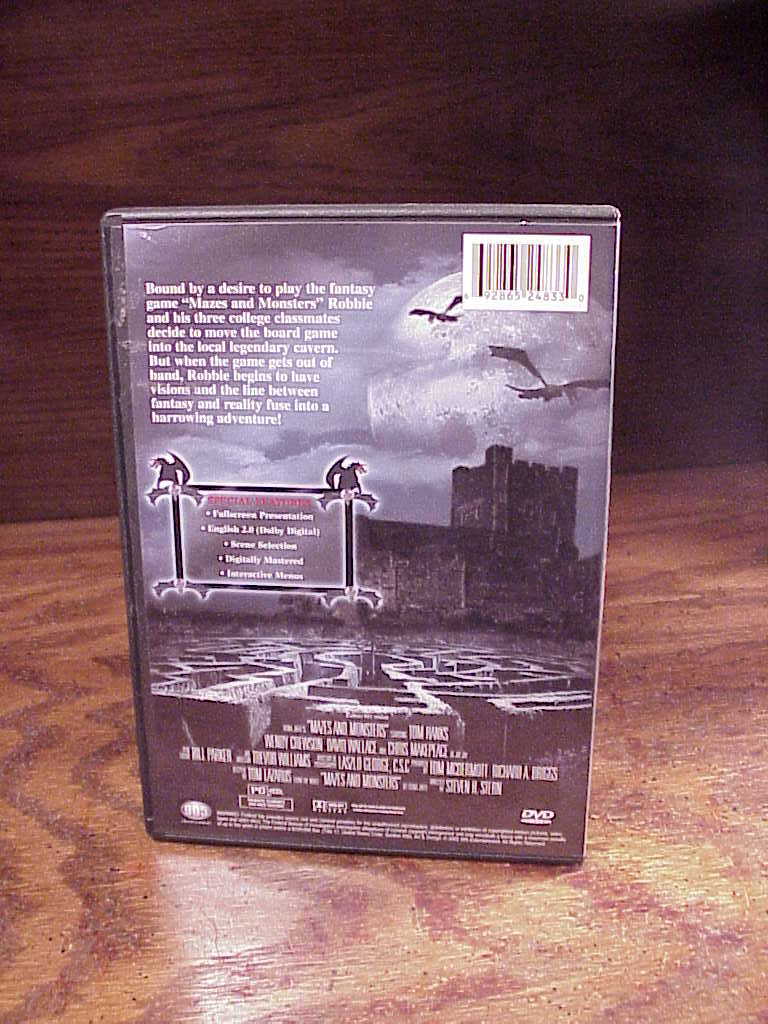 1982 Mazes and Monsters TV Movie DVD, used, 2005 release, starring Tom