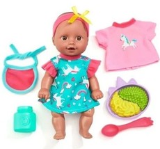 Kid Connection 11 Piece 8&quot; Mini Doll Play Set, Ages 2+ - £7.10 GBP