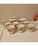 Vintage Fenton Mocha 3326 Bone China Fenton England 8 Piece Tea Set - $1,327.99 MXN