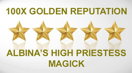 100X CAST COVEN GOLDEN REPUTATION ELEVATE HOW YOU&#39;RE VIEWED MAGICK ALBINA - $99.77