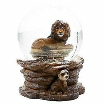 Wildlife Animal Lion King of Jungle Water Globe Collectible Water Ball D... - £25.96 GBP