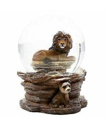 Wildlife Animal Lion King of Jungle Water Globe Collectible Water Ball D... - £26.14 GBP